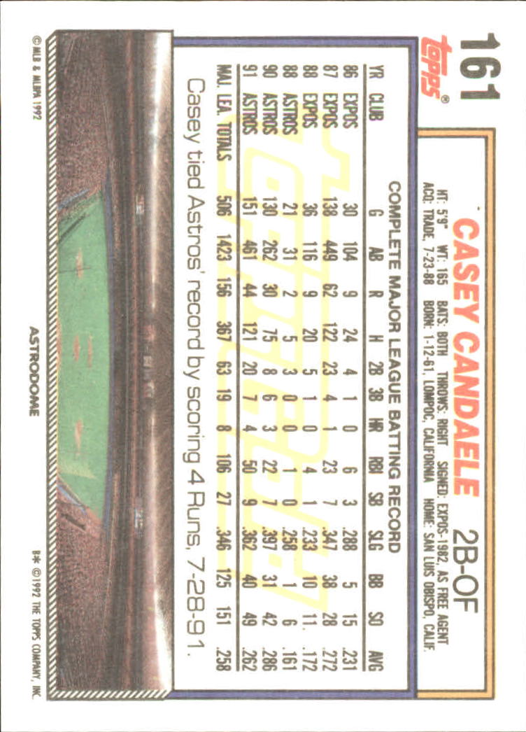 B0600- 1992 Topps Gold Baseball Card #s 1-250 -You Pick- 15+ FREE US SHIP - Picture 301 of 473