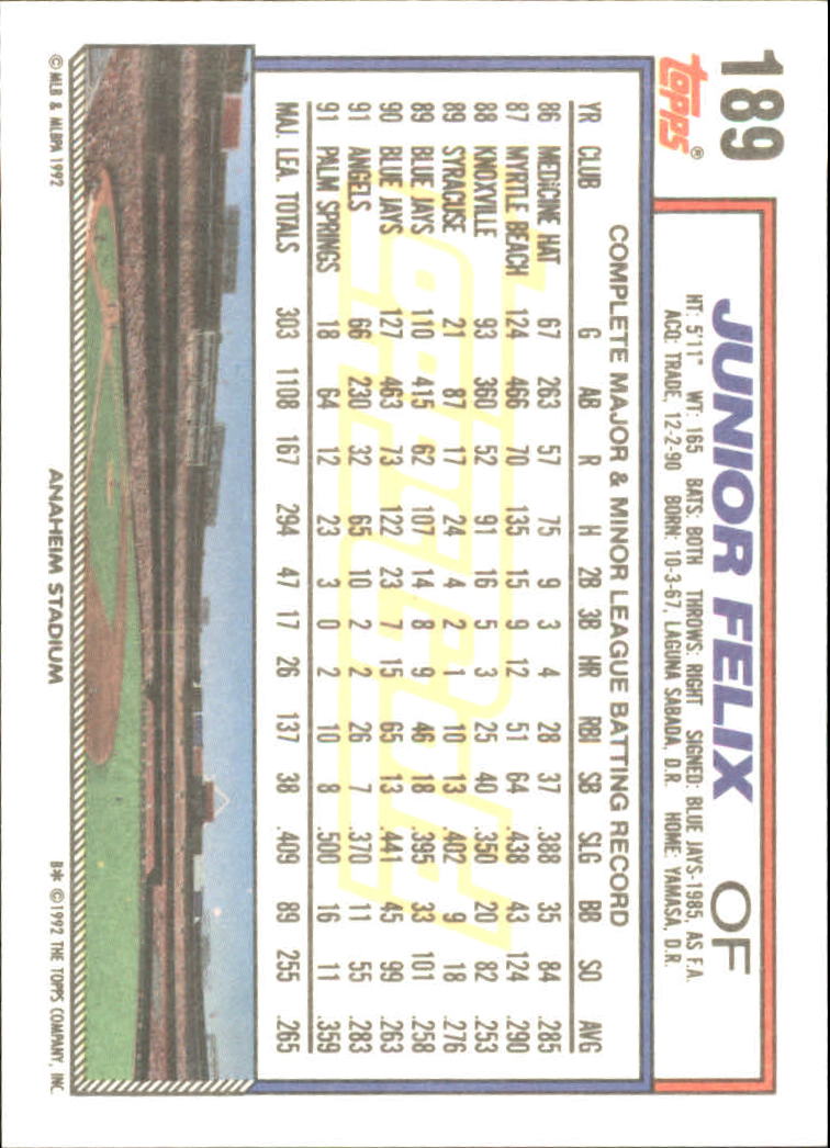 B0600- 1992 Topps Gold Baseball Card #s 1-250 -You Pick- 15+ FREE US SHIP - Picture 355 of 473