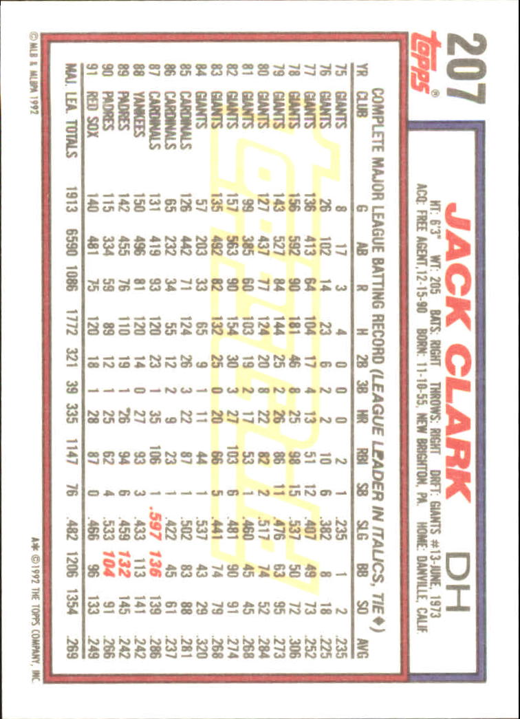 B0600- 1992 Topps Gold Baseball Card #s 1-250 -You Pick- 15+ FREE US SHIP - Picture 389 of 473
