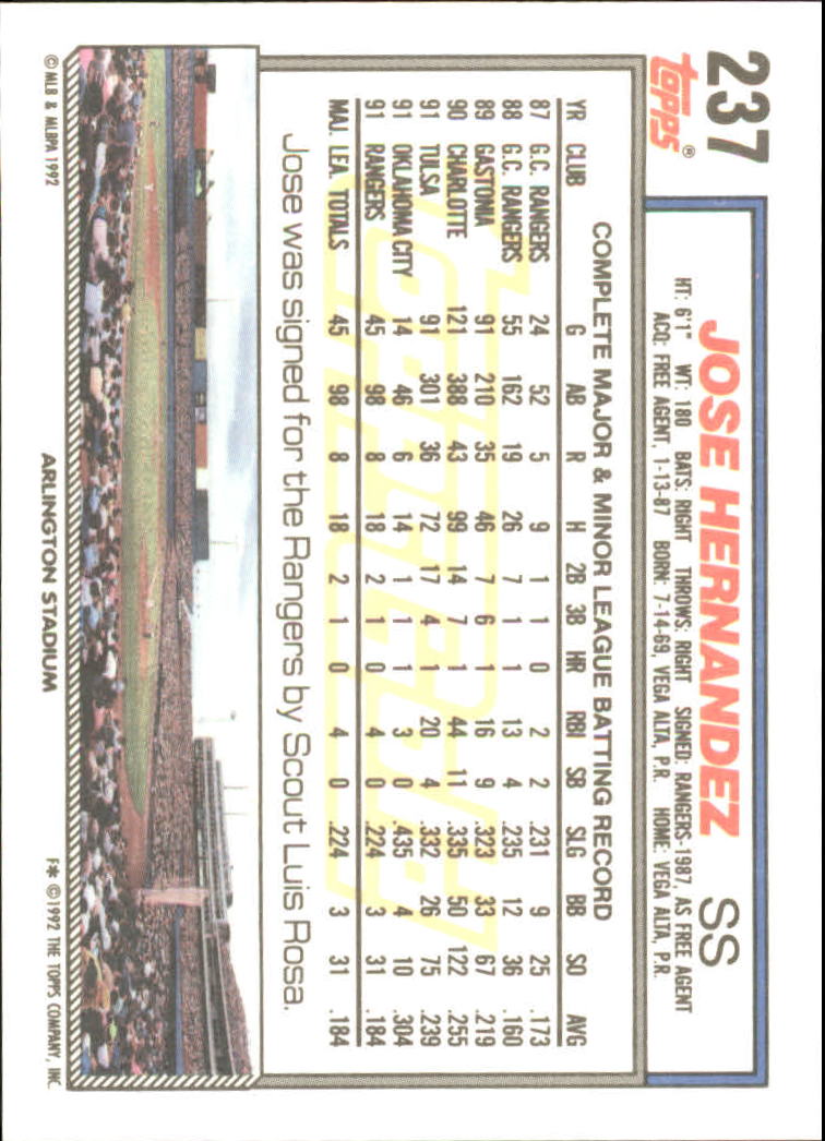 Sports Card Back