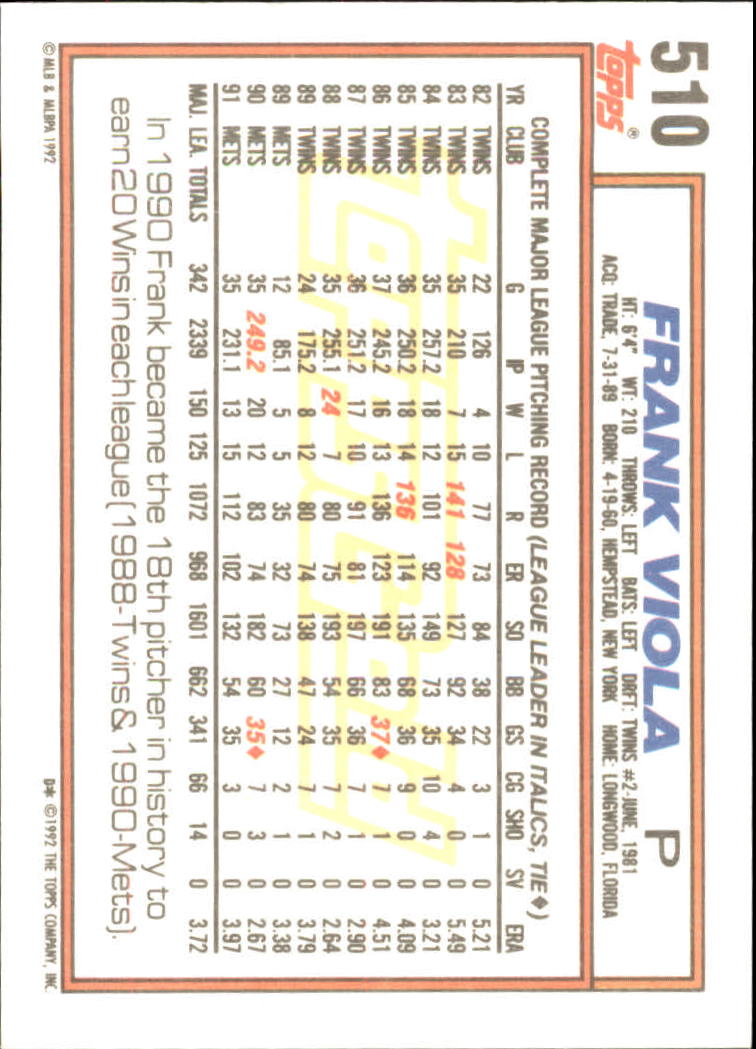 B0600 - 1992 Topps Gold Baseballkarte #S 501-750 -Sie wählen aus - 15+ KOSTENLOSER US-VERSAND - Bild 21 von 487
