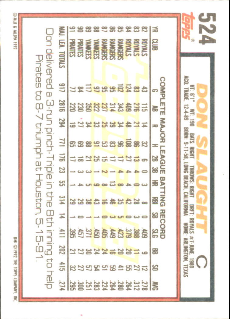 B0600 - 1992 Topps Gold Baseballkarte #S 501-750 -Sie wählen aus - 15+ KOSTENLOSER US-VERSAND - Bild 49 von 487