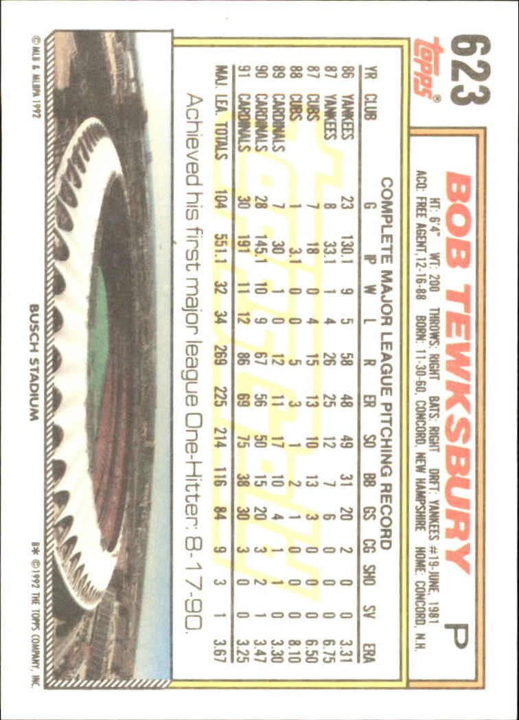 B0600 - 1992 Topps Gold Baseballkarte #S 501-750 -Sie wählen aus - 15+ KOSTENLOSER US-VERSAND - Bild 235 von 487