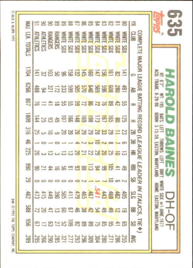 Sports Card Back