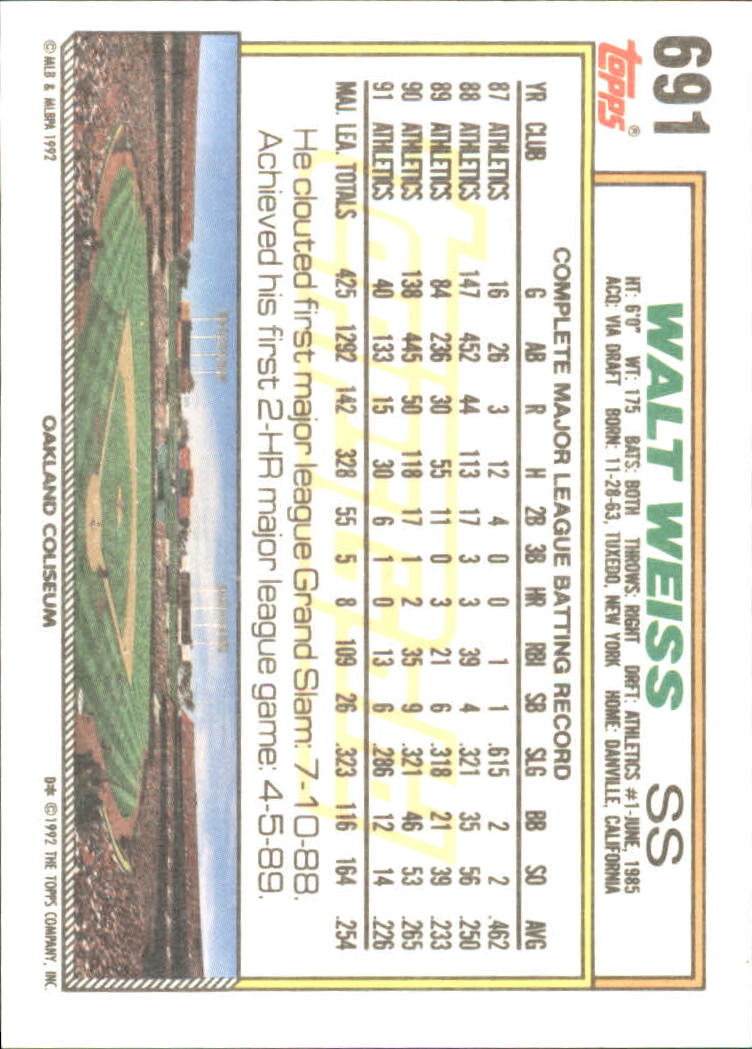 B0600 - 1992 Topps Gold Baseballkarte #S 501-750 -Sie wählen aus - 15+ KOSTENLOSER US-VERSAND - Bild 369 von 487