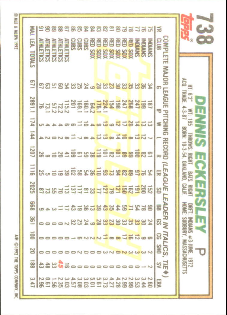 B0600 - 1992 Topps Gold Baseballkarte #S 501-750 -Sie wählen aus - 15+ KOSTENLOSER US-VERSAND - Bild 463 von 487