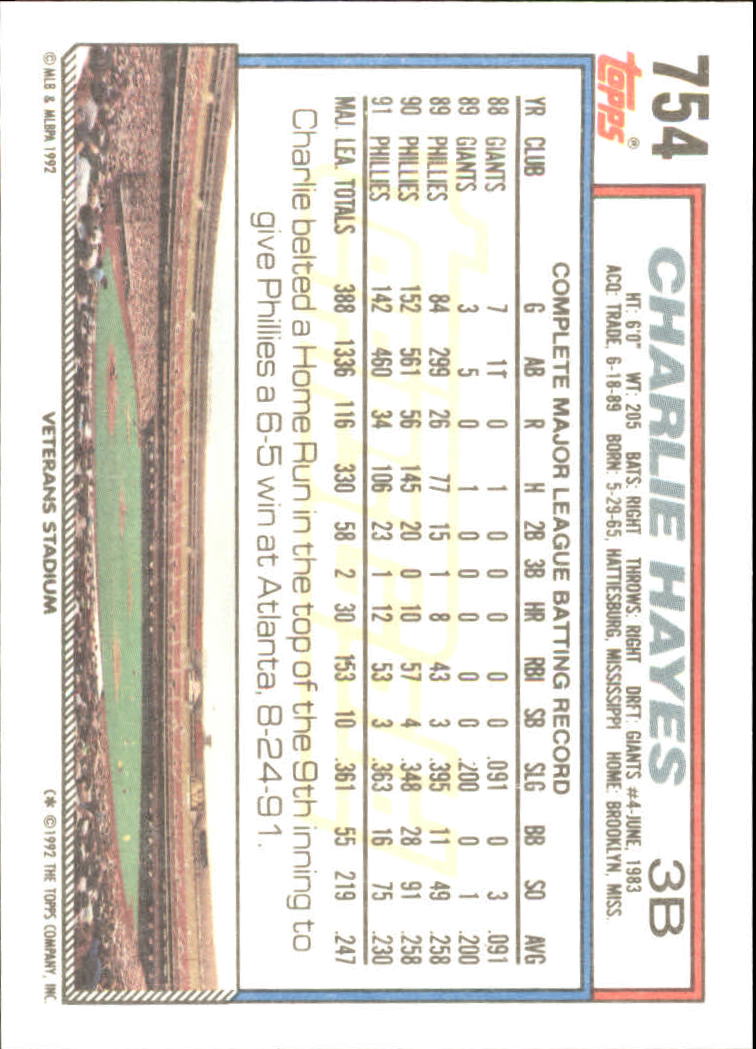 B0600 - 1992 Topps Gold Baseballkarte #S 751-793 -Sie wählen aus - 15+ KOSTENLOSER US-VERSAND - Bild 9 von 86