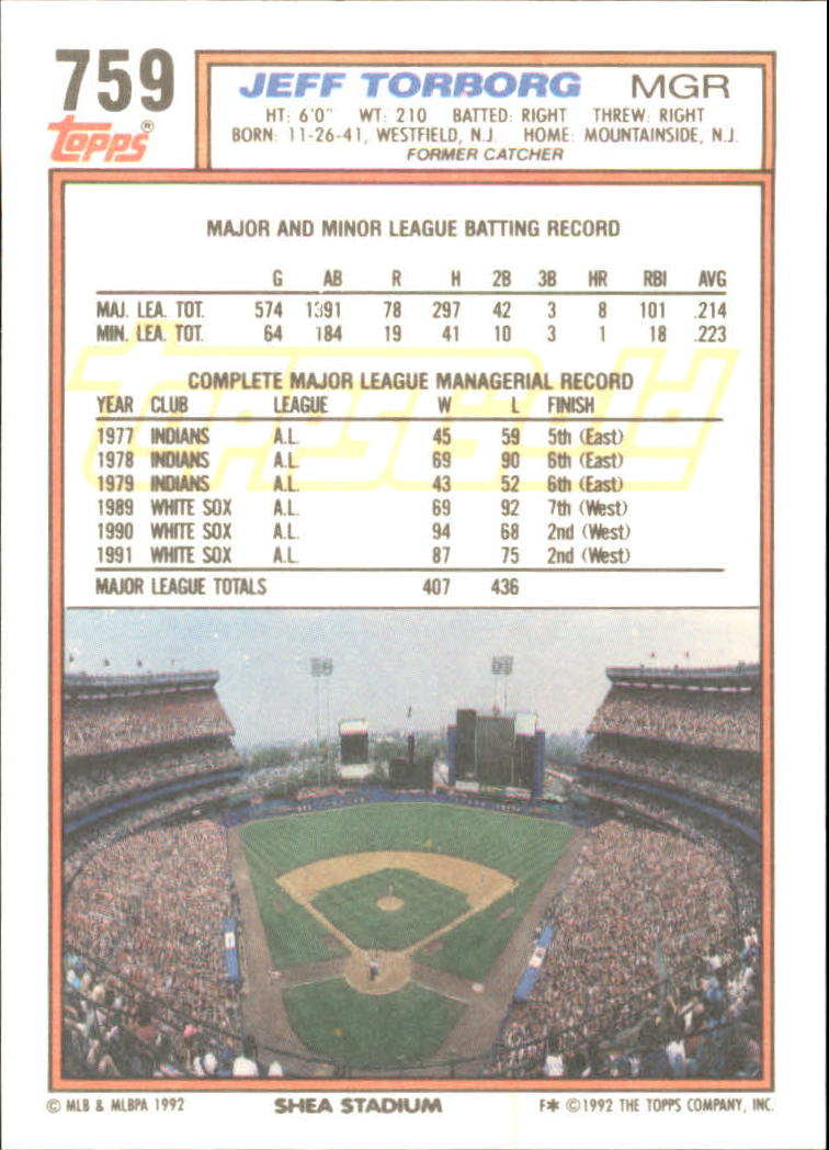 B0600 - 1992 Topps Gold Baseballkarte #S 751-793 -Sie wählen aus - 15+ KOSTENLOSER US-VERSAND - Bild 19 von 86