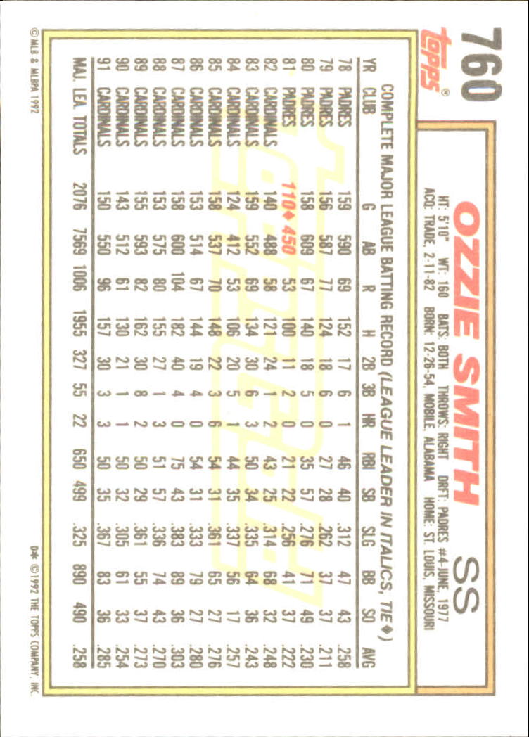 B0600 - 1992 Topps Gold Baseballkarte #S 751-793 -Sie wählen aus - 15+ KOSTENLOSER US-VERSAND - Bild 21 von 86