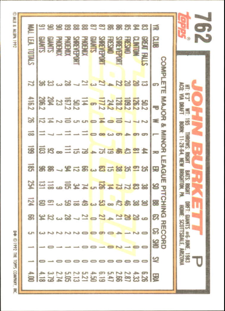 B0600 - 1992 Topps Gold Baseballkarte #S 751-793 -Sie wählen aus - 15+ KOSTENLOSER US-VERSAND - Bild 25 von 86