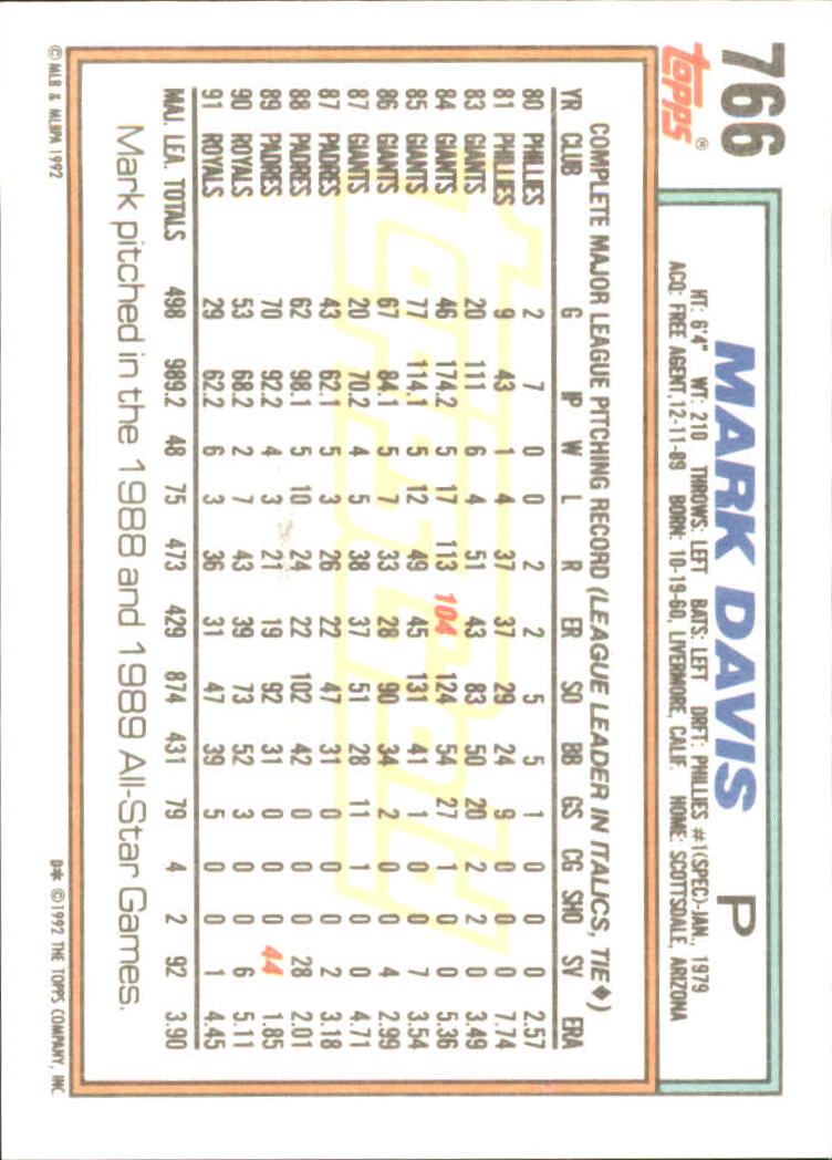 B0600 - 1992 Topps Gold Baseballkarte #S 751-793 -Sie wählen aus - 15+ KOSTENLOSER US-VERSAND - Bild 33 von 86