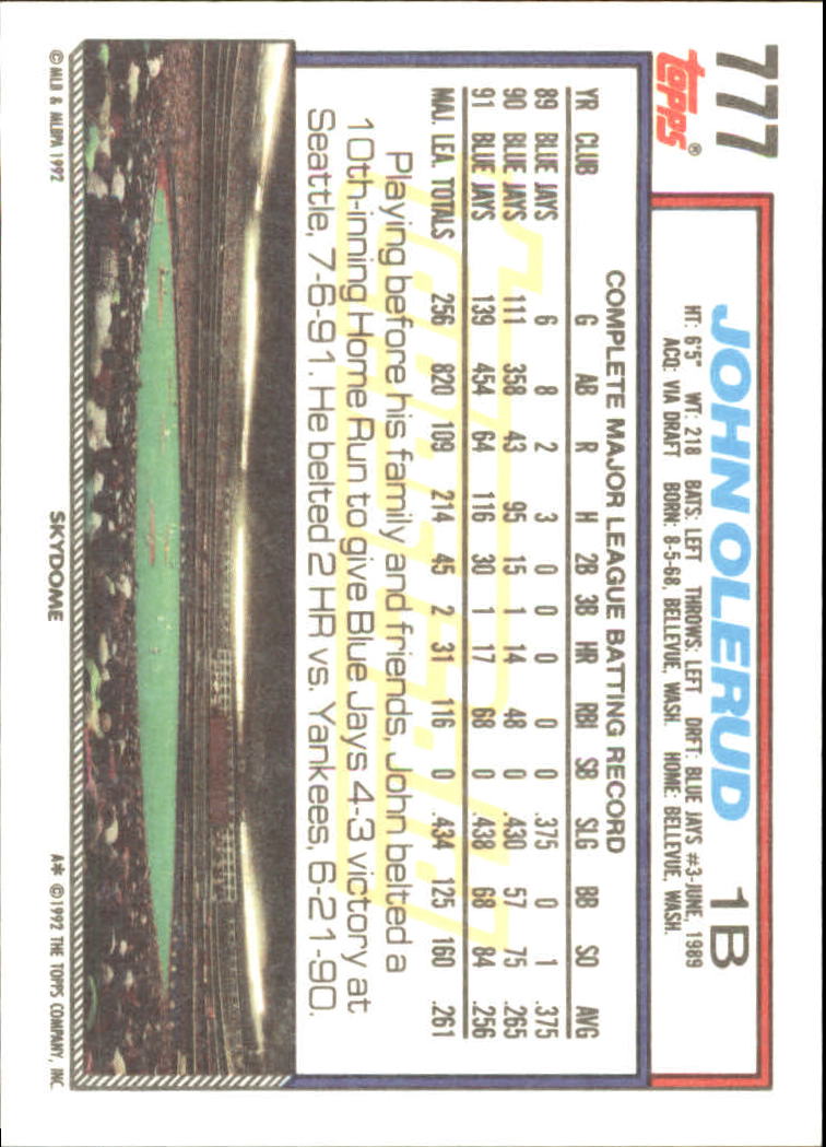 B0600 - 1992 Topps Gold Baseballkarte #S 751-793 -Sie wählen aus - 15+ KOSTENLOSER US-VERSAND - Bild 55 von 86