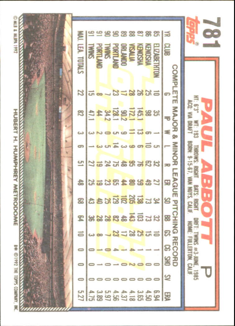 B0600 - 1992 Topps Gold Baseballkarte #S 751-793 -Sie wählen aus - 15+ KOSTENLOSER US-VERSAND - Bild 63 von 86