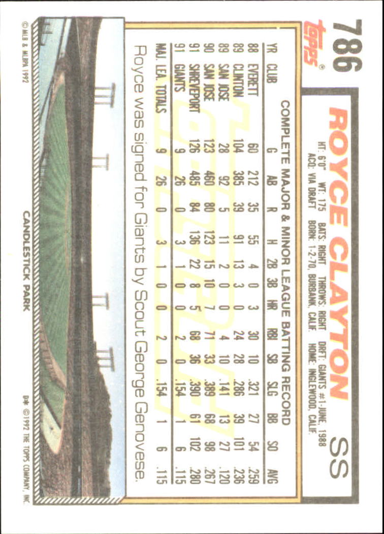 B0600 - 1992 Topps Gold Baseballkarte #S 751-793 -Sie wählen aus - 15+ KOSTENLOSER US-VERSAND - Bild 73 von 86