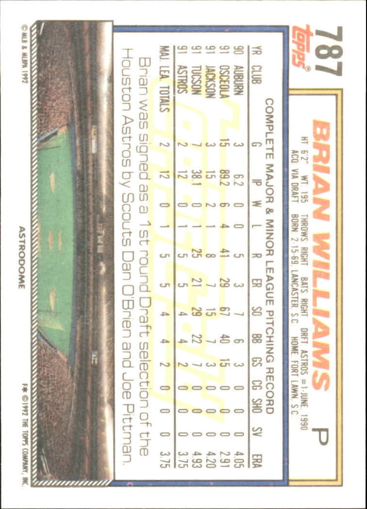 B0600 - 1992 Topps Gold Baseballkarte #S 751-793 -Sie wählen aus - 15+ KOSTENLOSER US-VERSAND - Bild 75 von 86