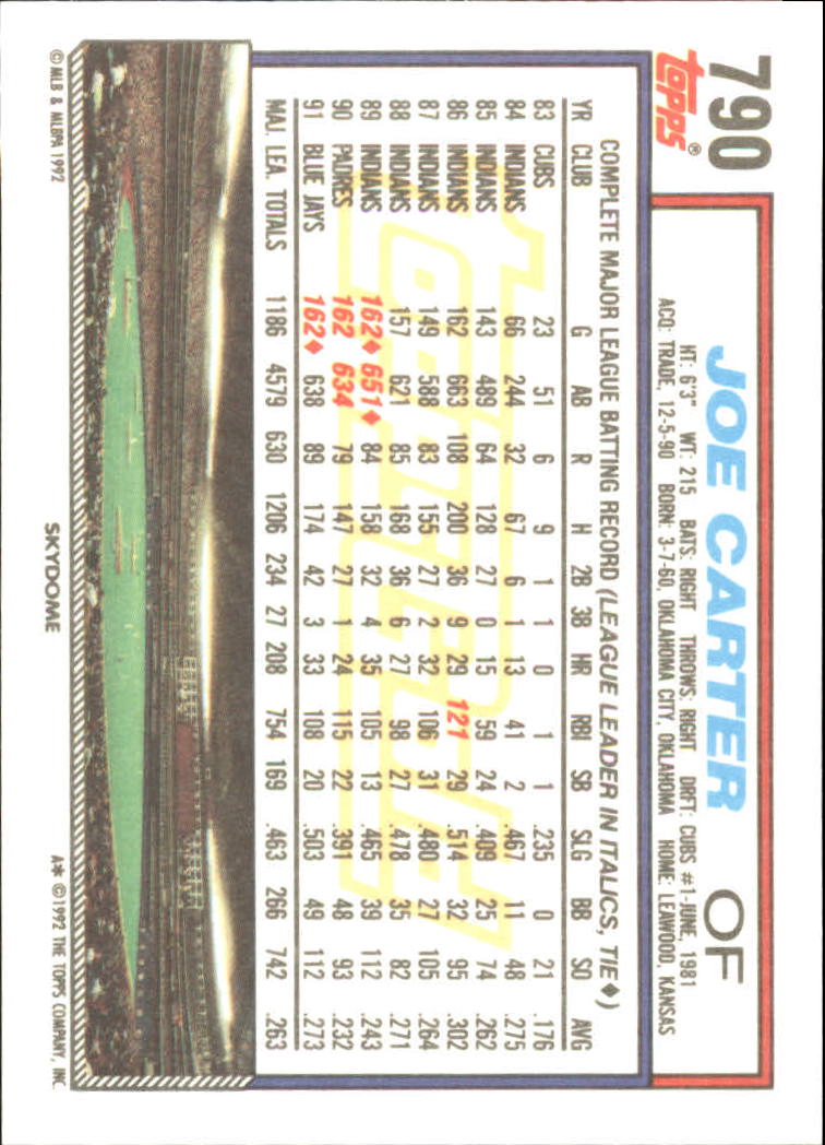 B0600 - 1992 Topps Gold Baseballkarte #S 751-793 -Sie wählen aus - 15+ KOSTENLOSER US-VERSAND - Bild 81 von 86