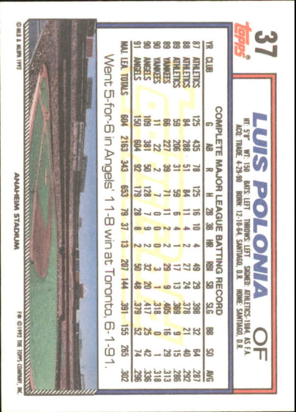 1992 Topps Baseball Gold Winners (#1-275) Singles - You Choose - Bild 65 von 496
