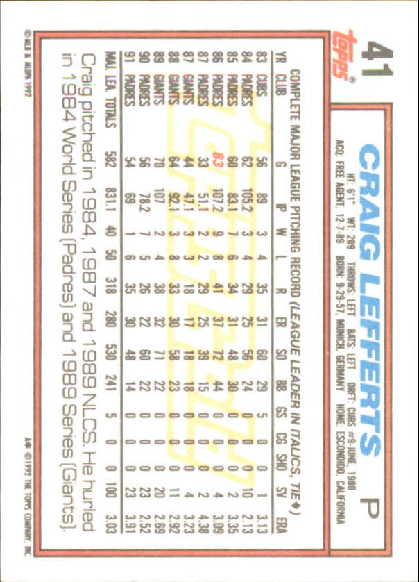 1992 Topps Baseball Gold Winners (#1-275) Singles - You Choose - Bild 71 von 496