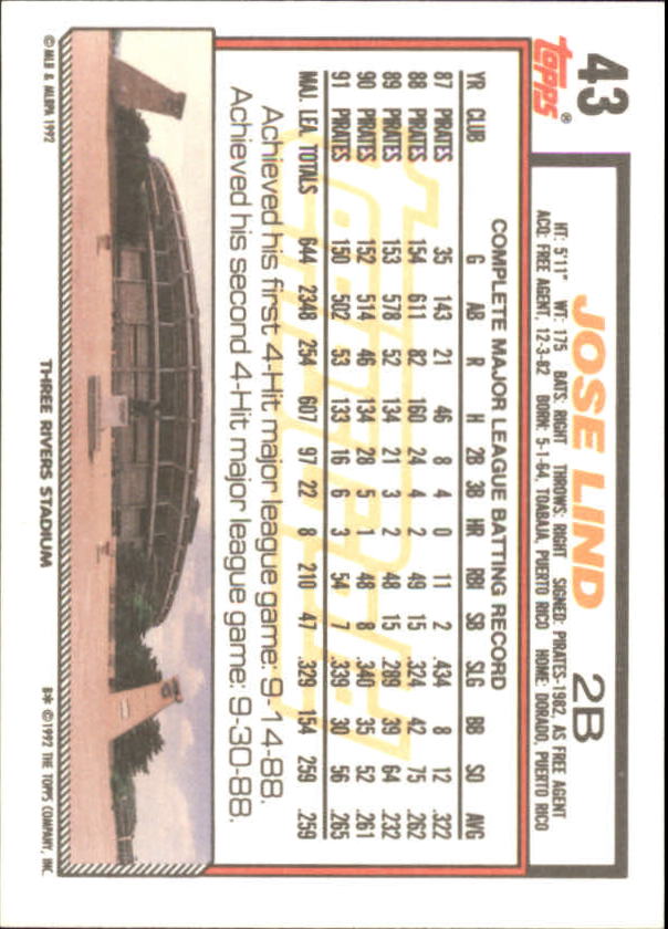 1992 Topps Baseball Gold Winners (#1-275) Singles - You Choose - Bild 75 von 496