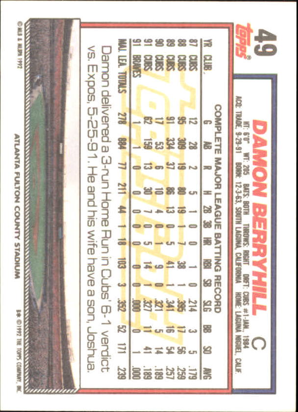 1992 Topps Baseball Gold Winners (#1-275) Singles - You Choose - Bild 85 von 496