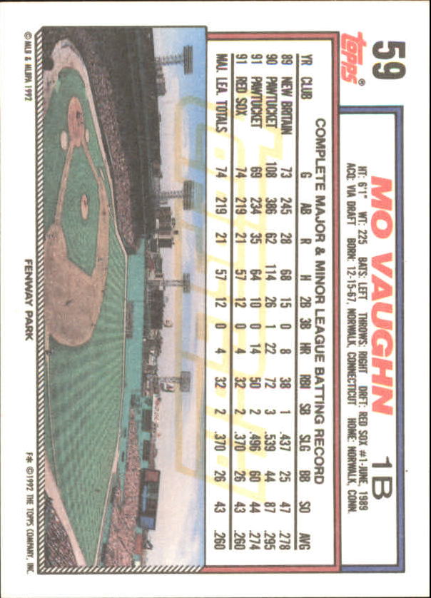 1992 Topps Baseball Gold Winners (#1-275) Singles - You Choose - Bild 99 von 496