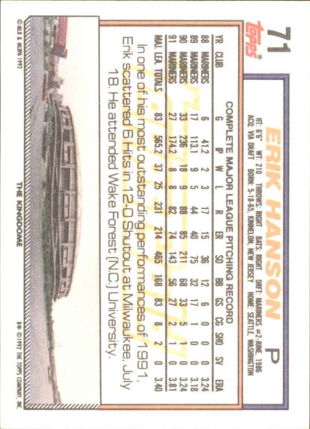 1992 Topps Baseball Gold Winners (#1-275) Singles - You Choose - Bild 121 von 496