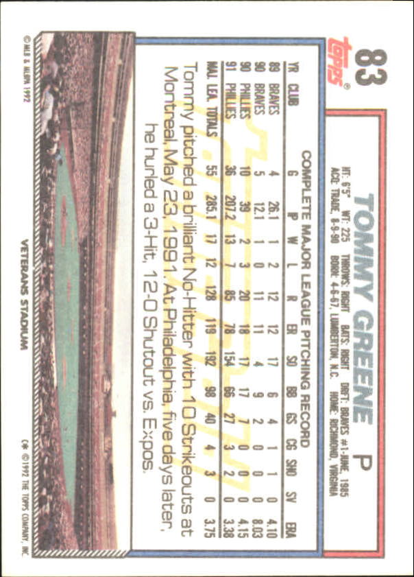 1992 Topps Baseball Gold Winners (#1-275) Singles - You Choose - Bild 145 von 496