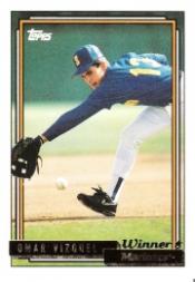1992 Topps Baseball Gold Winners (#1-275) Singles - You Choose - Bild 179 von 496