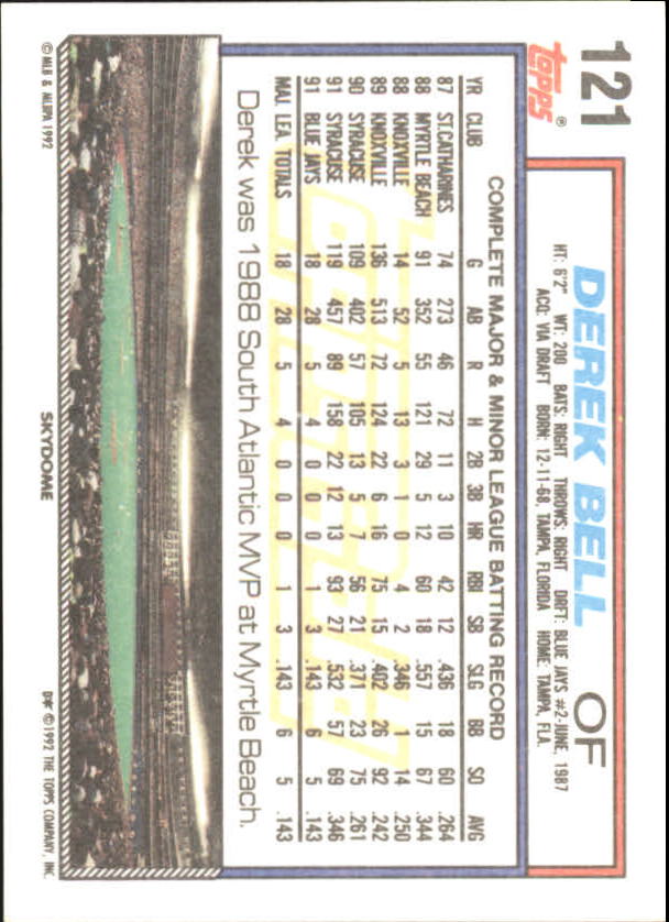 1992 Topps Baseball Gold Winners (#1-275) Singles - You Choose - Bild 212 von 496