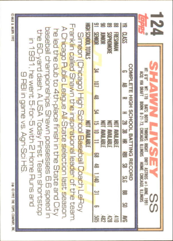 1992 Topps Baseball Gold Winners (#1-275) Singles - You Choose - Bild 218 von 496