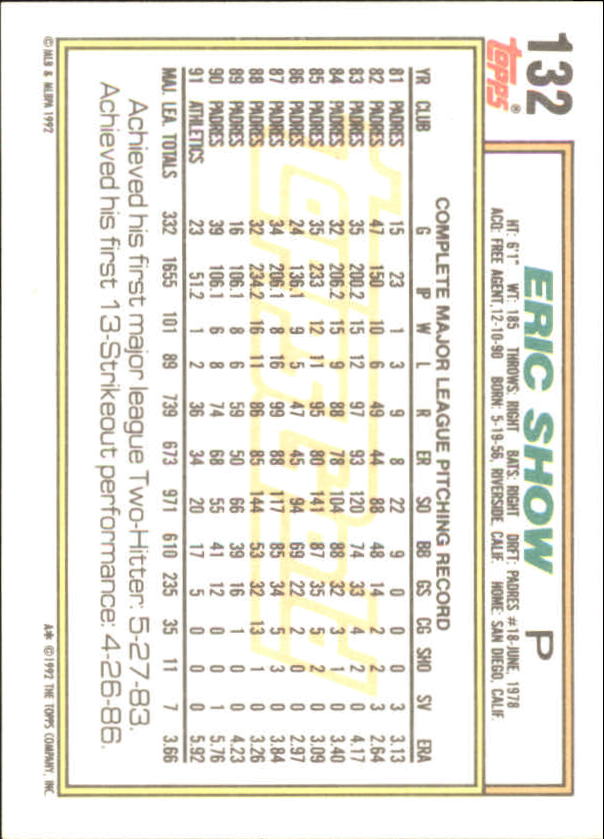 1992 Topps Baseball Gold Winners (#1-275) Singles - You Choose - Bild 234 von 496
