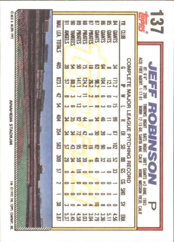 1992 Topps Baseball Gold Winners (#1-275) Singles - You Choose - Bild 244 von 496