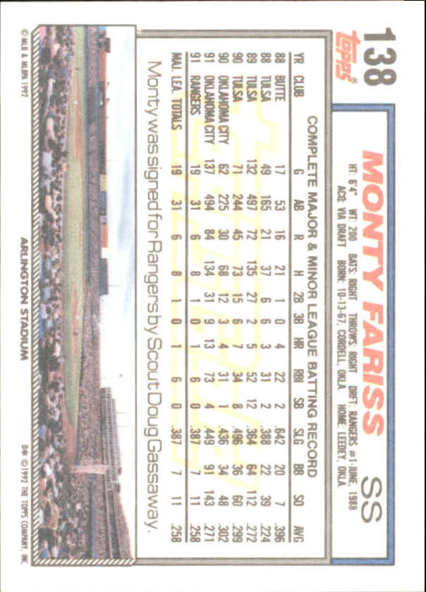 1992 Topps Baseball Gold Winners (#1-275) Singles - You Choose - Bild 246 von 496
