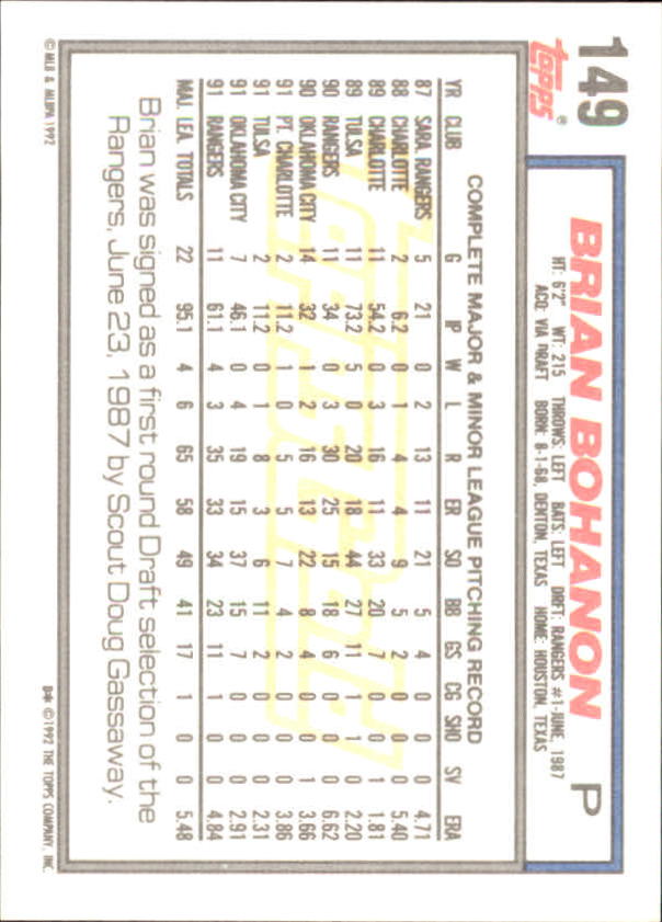 1992 Topps Baseball Gold Winners (#1-275) Singles - You Choose - Bild 264 von 496