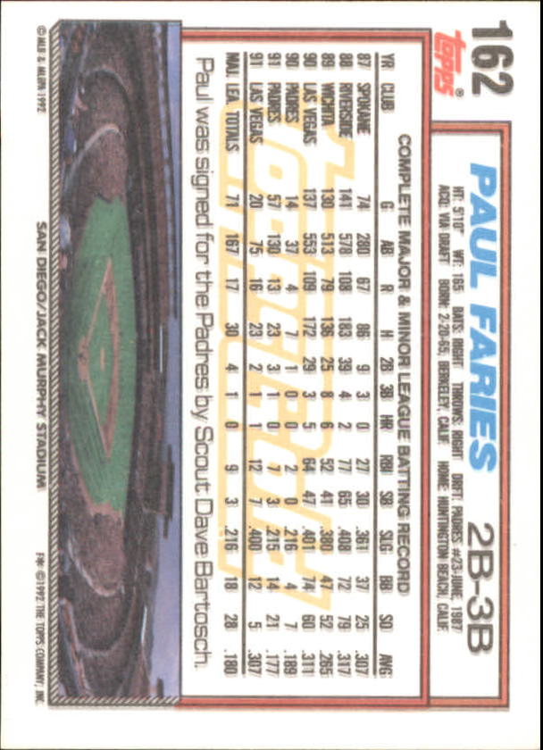 1992 Topps Baseball Gold Winners (#1-275) Singles - You Choose - Bild 286 von 496
