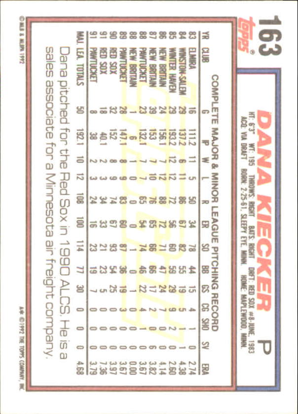 1992 Topps Baseball Gold Winners (#1-275) Singles - You Choose - Bild 288 von 496