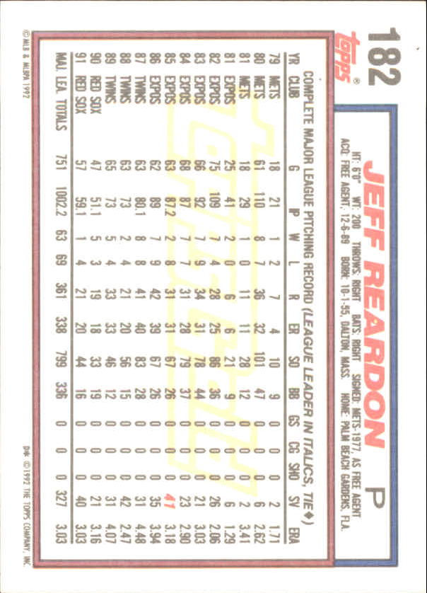 1992 Topps Baseball Gold Winners (#1-275) Singles - You Choose - Bild 324 von 496