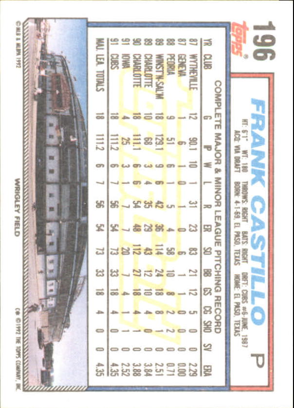 1992 Topps Baseball Gold Winners (#1-275) Singles - You Choose - Bild 346 von 496