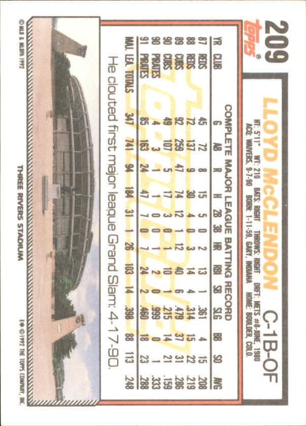 1992 Topps Baseball Gold Winners (#1-275) Singles - You Choose - Bild 370 von 496