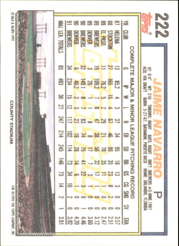 1992 Topps Baseball Gold Winners (#1-275) Singles - You Choose - Bild 394 von 496