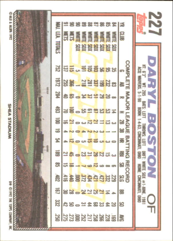 1992 Topps Baseball Gold Winners (#1-275) Singles - You Choose - Bild 404 von 496
