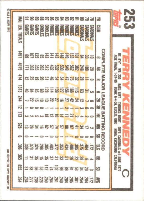 1992 Topps Baseball Gold Winners (#1-275) Singles - You Choose - Bild 454 von 496