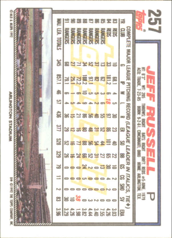 1992 Topps Baseball Gold Winners (#1-275) Singles - You Choose - Bild 462 von 496