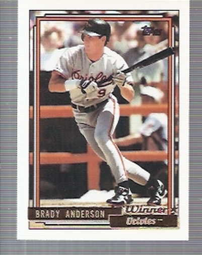 1992 Topps Gold Winners #268 Brady Anderson