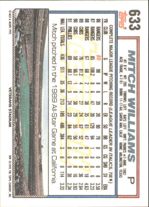 Sports Card Back