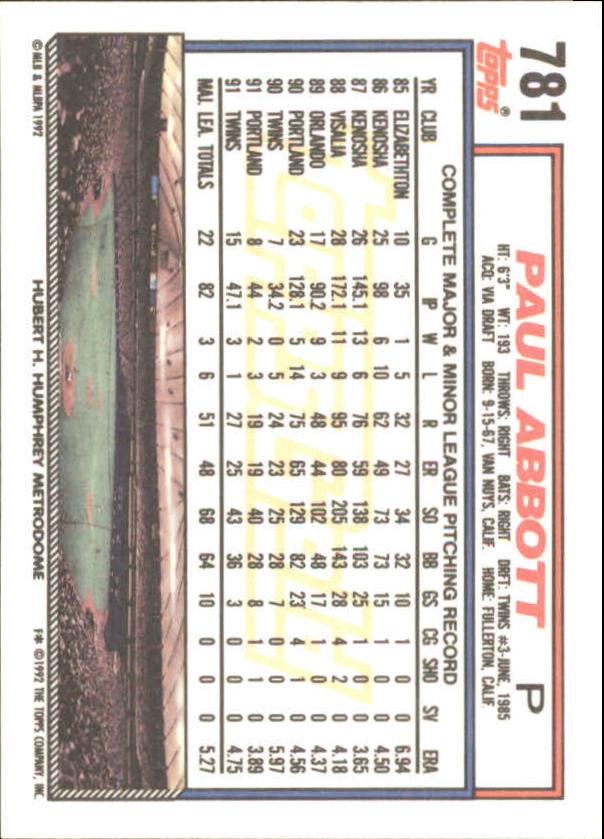 Sports Card Back