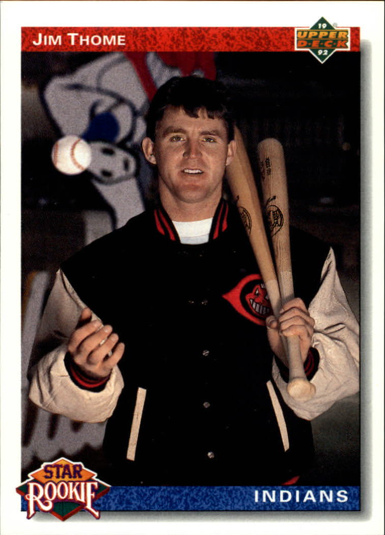 Jim Thome Autographed 1991 Upper Deck Rookie Card #17F Cleveland Indians  Beckett BAS #15500724
