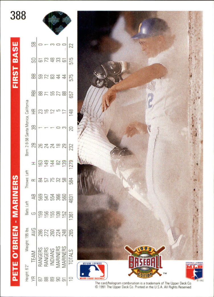 Sports Card Back