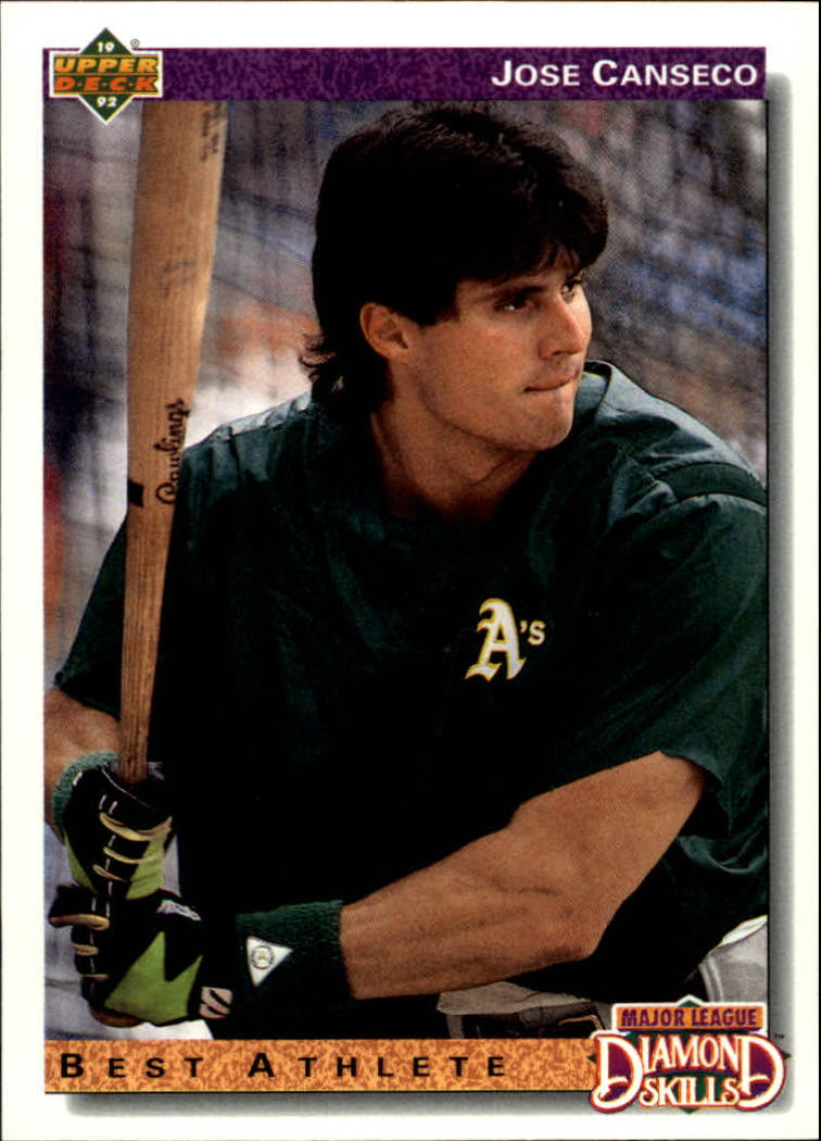 Jose Canseco Upper Deck 333 1992 Hand Signed Autographed Card 