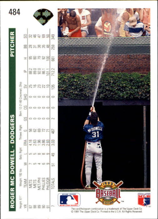 Sports Card Back